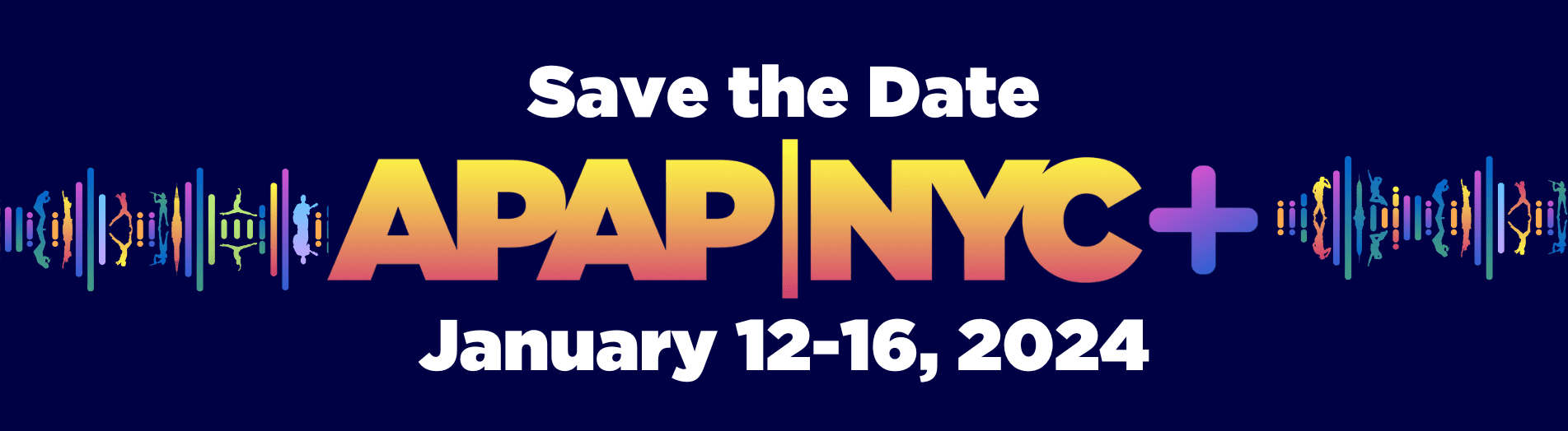 APAP|NYC+ 2023 Save the Date Logo