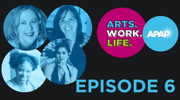 ARTS. WORK. LIFE. collage of 4 storytellers appearing in Season 3, Episode 6 of the podcast.